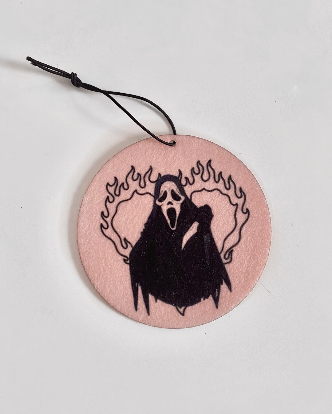Pink Scream Ghostface Horror Car Air Freshener Etsy
