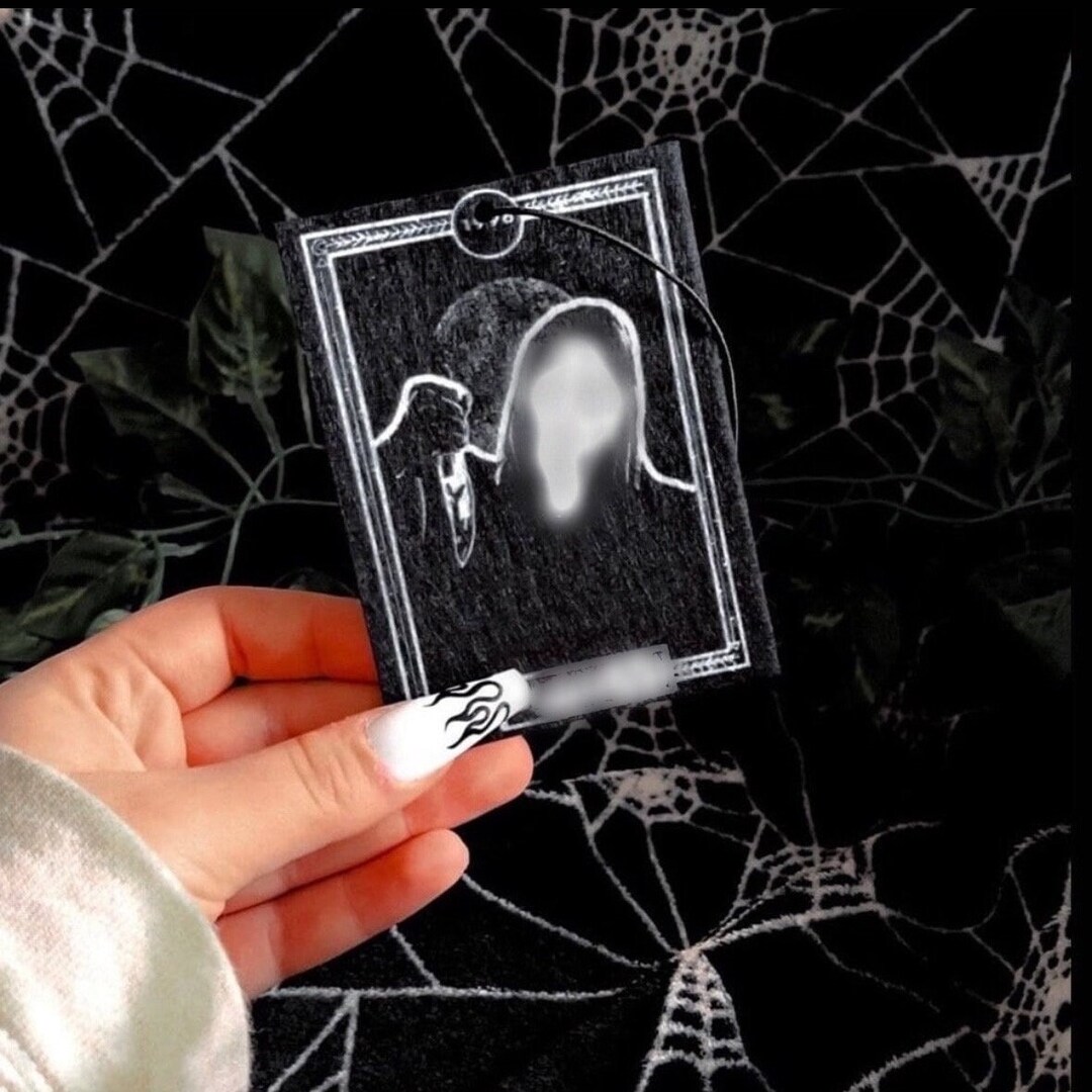 Scream Ghostface Tarot Card Horror Car Air Freshener Inspired Etsy