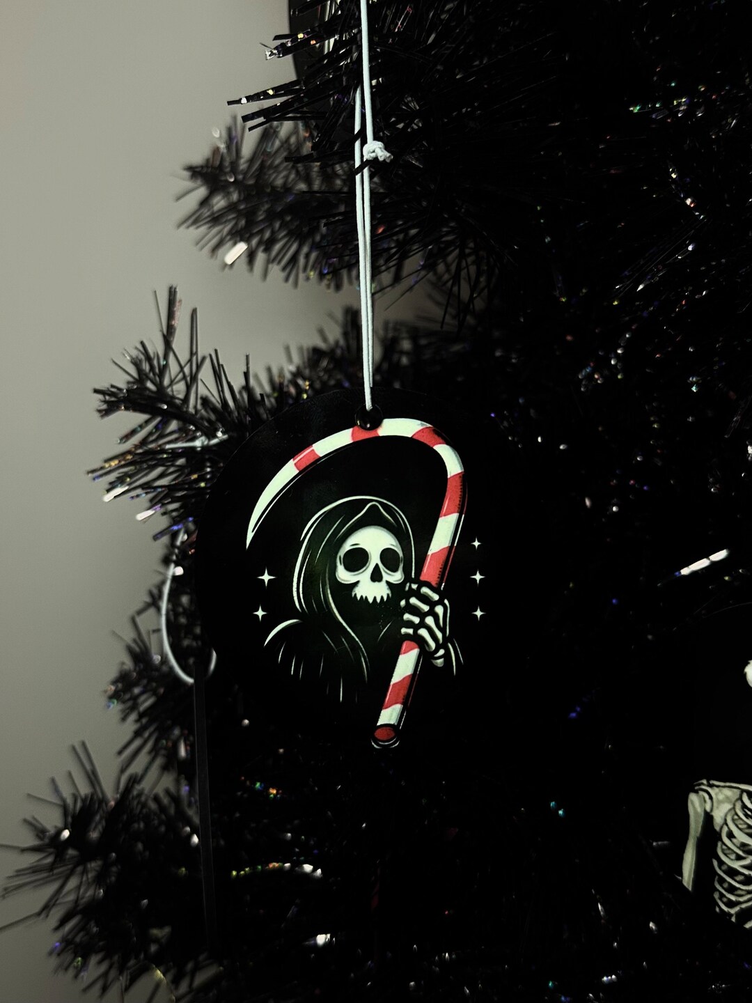 Sensenmann Lustiges Cartoon Skelett Halloween Cartoon Grim Reaper Scheletro Divertente Halloween Design Maglietta 133346452 - Foto 12