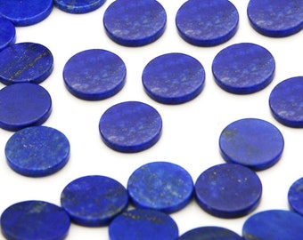 Lapis Lazuli, Round Coin Flat, Lapis Flat, Loose Gemstone, Semi Precious Stone, Wholesale Supplier, Disc Flat Gemstones, All Sizes Availbale