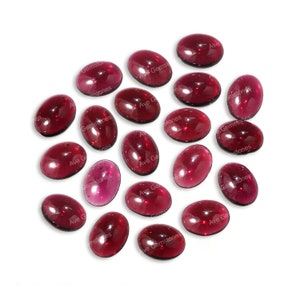 Natural Garnet Oval Cabochon Flatback, Tiny High Quality Polished For Jewelry, Semi Precious Stone, Calibrated Smooth, Wholesale Supplier
