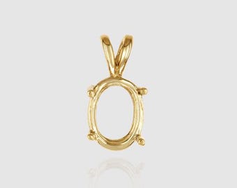 Monturas ovaladas semi-montadas de plata de ley 925 con muesca Pr de 7 x 5 mm a 18 x 13 mm para piedras ovaladas facetadas