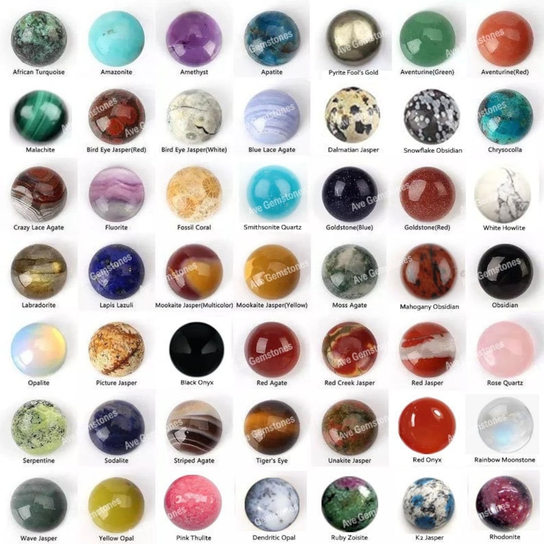  Cabochons Stones