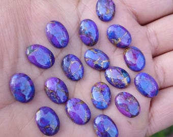 Purple Mohave Copper Turquoise, Oval Cabochon, Semi Precious Stone, Loose Gemstone, For Jewelry, Wholesale Supplier, All Sizes Available