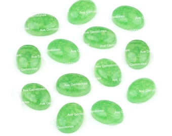 Green Jade, Oval Cabochon, Calibrated Smooth, Semi Precious Stone, High Polish, For Making Jewelry, Wholesale Supplier, All Sizes Available