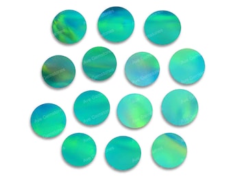 Dazzling Green Fire Opal, Round Coin Flat, Loose Gemstone, Man Made Stone, Wholesale Supplier, Disc Flat Gemstone, All Sizes Available