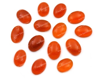 Natural Red Onyx Carnelian Shades Oval Shape Calibrated Cabochons For Jewelry Making, High Polished Custom Cut Cabochon All Sizes Available