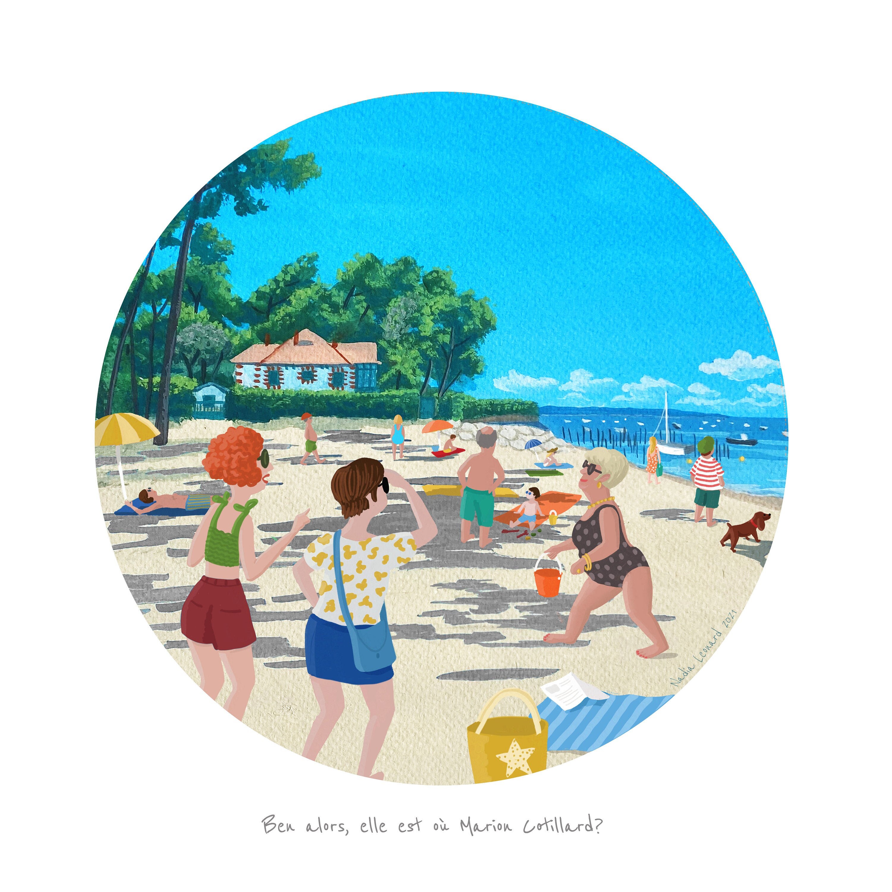 Illustration Peinture Cap Ferret
