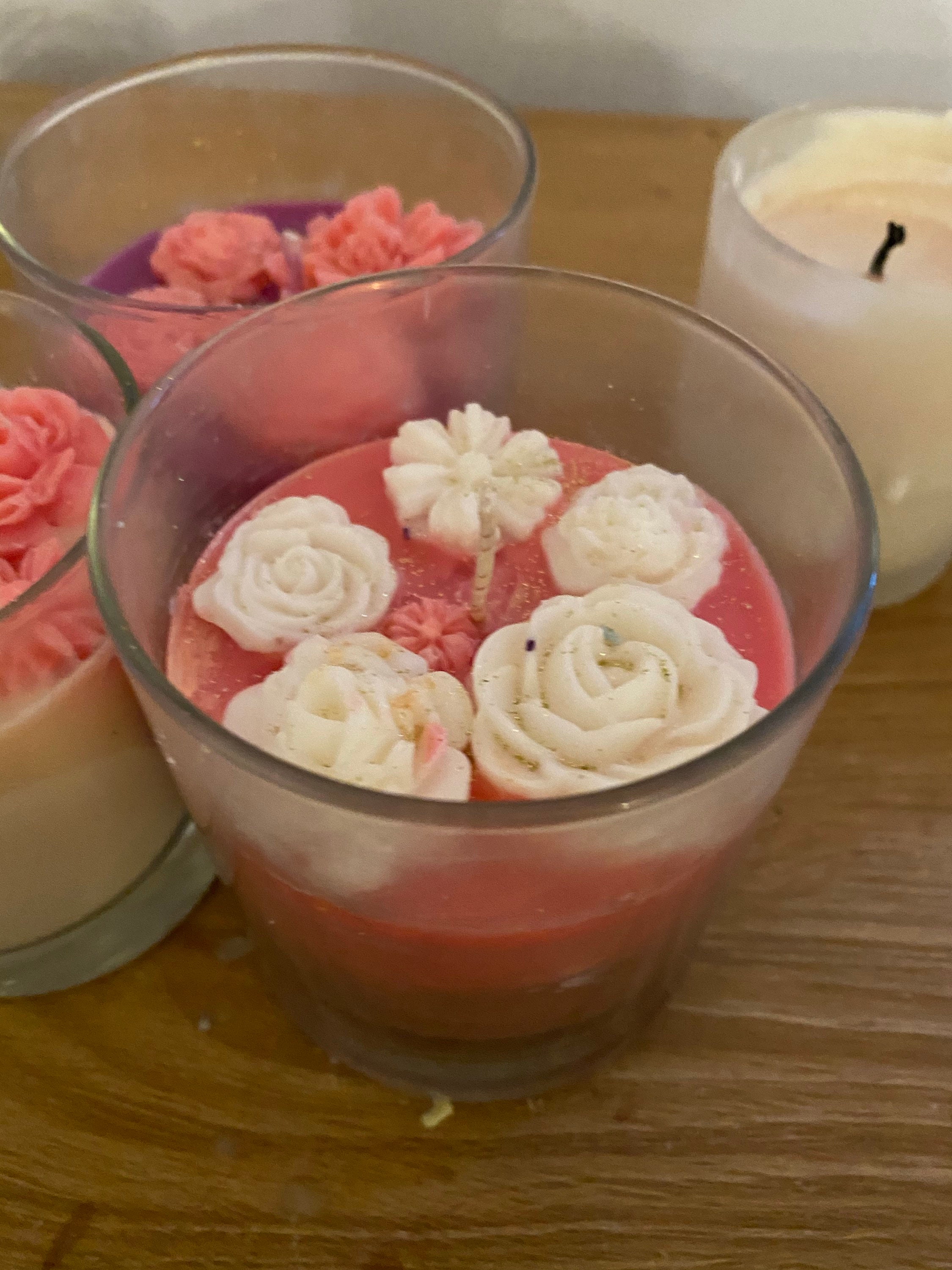 Flower Bouquet Candle 2 Sizes Etsy UK