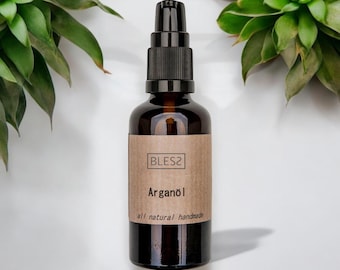 Organic Argan Oil for Hair and Skin, Natural Hair Treatment, Face Oil, Moisturizing Beauty Oil, Vegan Skincare