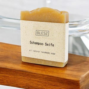 Handgemachte nachhaltige Natur Shampoo Seife - festes Schampoo - vegane shampoo bar mit Rosmarin und Bier