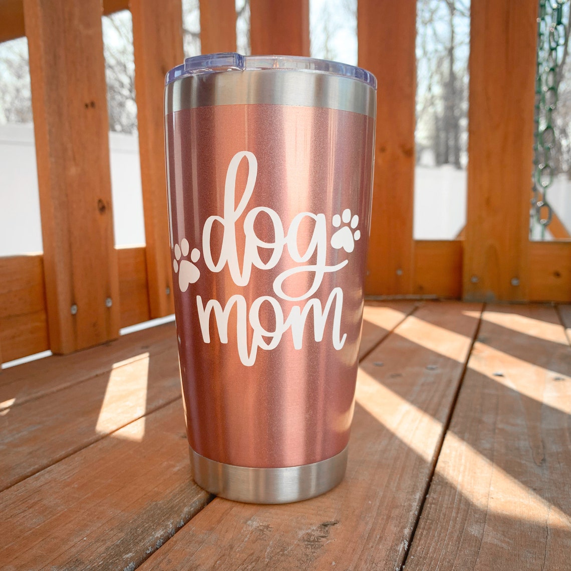 Dog Mom Tumbler 20 oz Customized Vinyl Tumblers perfect for Etsy