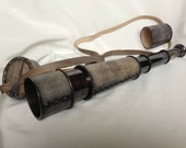18 inch Nautical Marine Spyglass WW1 Brass Telescope with Leather case