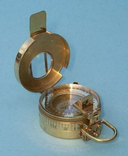 Laiton Massif Nautique Militaire Britannique WW2 Mark III Prismatic