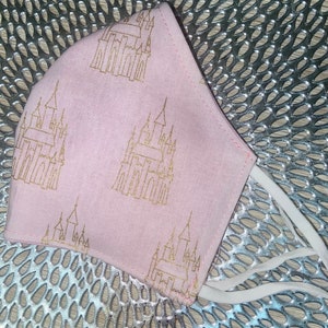 Cinderella castle face mask face covering