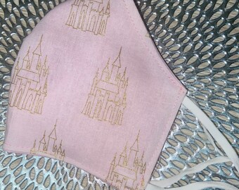 Cinderella castle face mask face covering