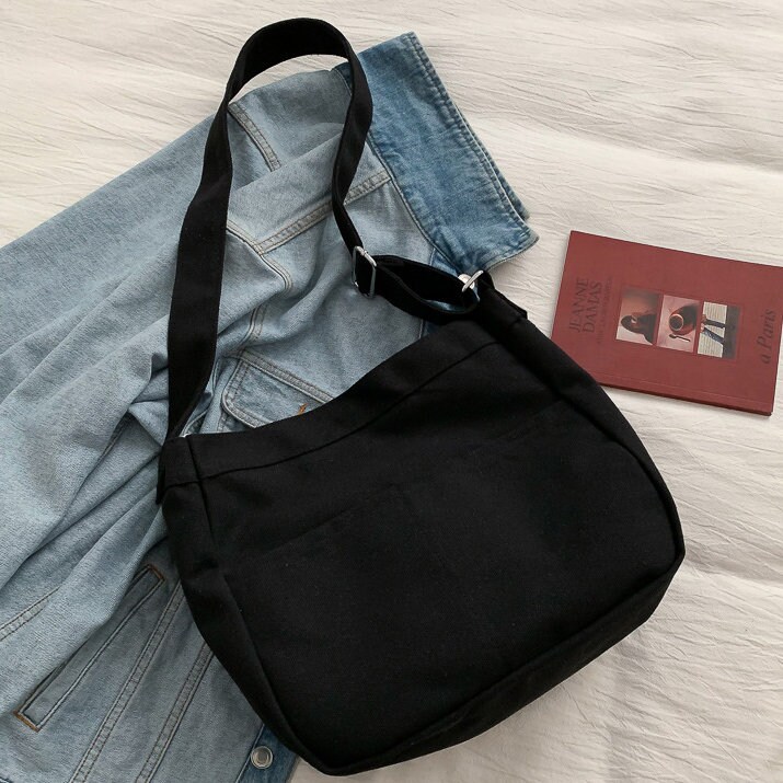Tote Bag Pocket Canvas Bag Casual Crossbody Bag Canvas | Etsy