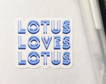 Neon Lotus Sticker