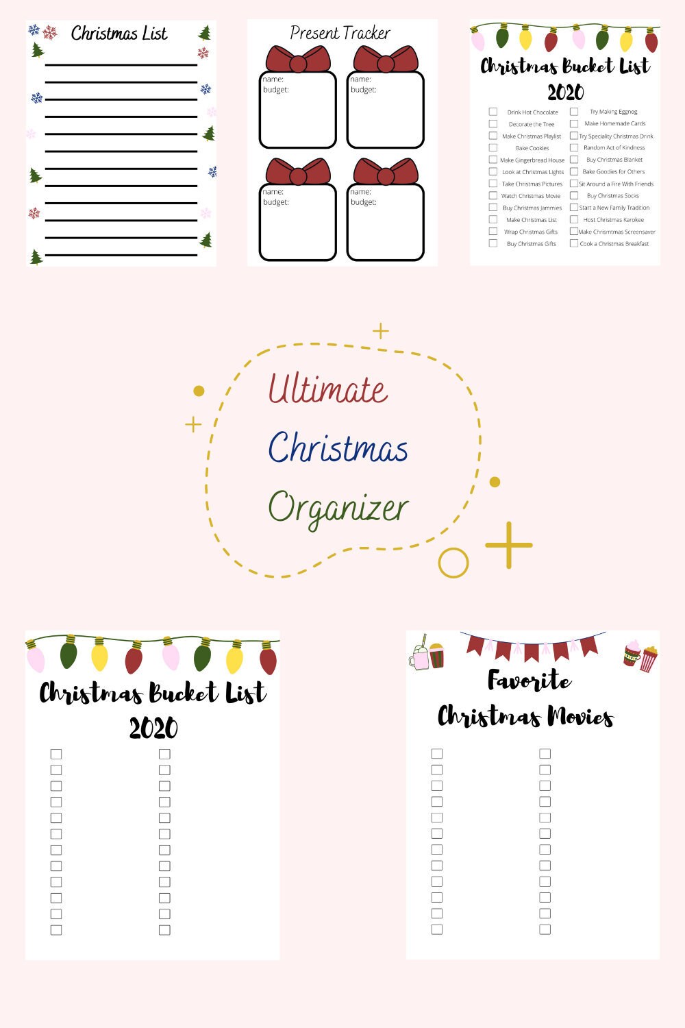 Printable Download for the Ultimate Christmas Organizer | Etsy