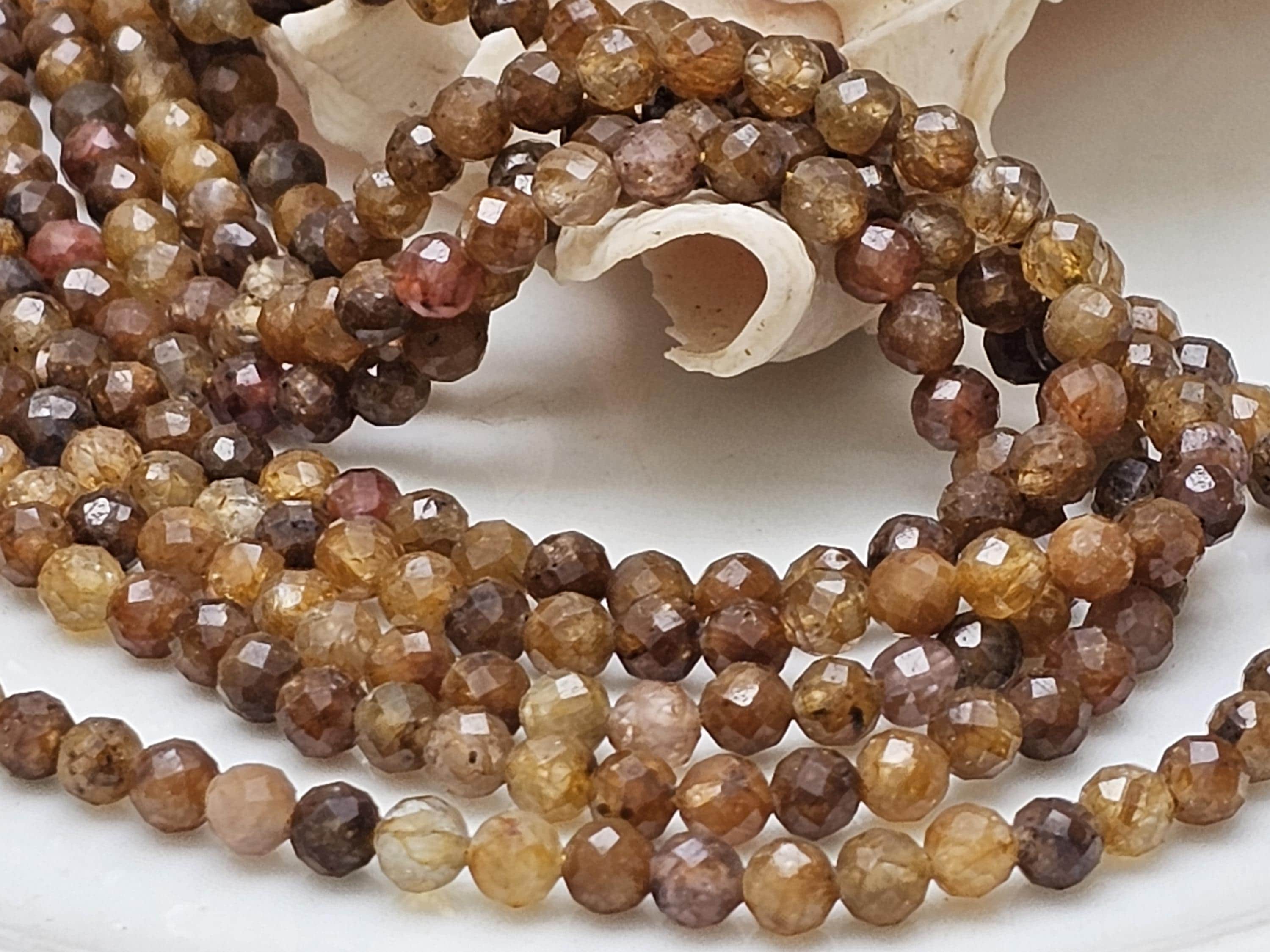 Collier Avec Perle Saphir De Mogok (Birmanie) 8 Mm - Pierre Naturelle - Neuf Avec étiquettes - Marque A Bijoux, Fabriqué En France