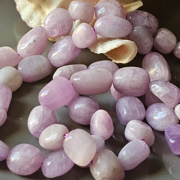 Kunzite Naturelle Rose Lilas Gemme Galet Irrégulière / Taille  10 -12 MM