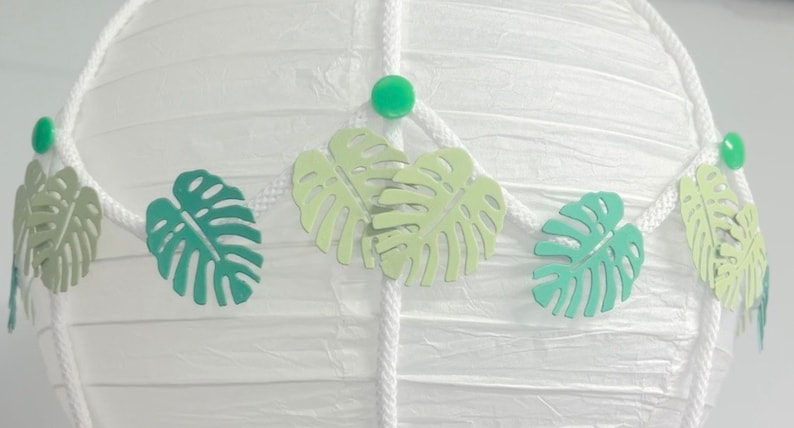 Green Jungle Safari Themed Hot Air Balloon Nursery Light Shade image 4