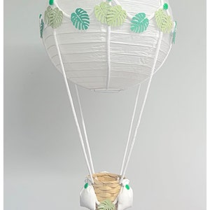 Grün Dschungel Safari Themed Heißluftballon Kinderzimmer Licht Schatten Bild 1