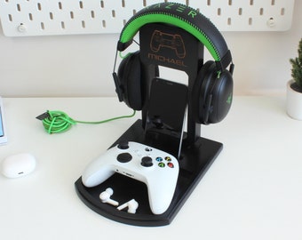 Personalized Headphone Stand, Controller Holder, Boyfriend Gift