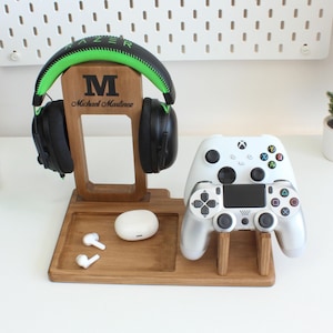 Personalized Gifts Controller & Headphone Stand, Gamer Headset Holder, Boyfriendt Birthday Present