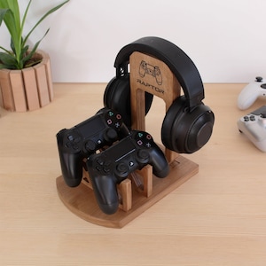 Personalized Controller and Headphone Stand,Graduation Gift for Him, Gamer Gifts, Headset Stand, Gift For Boyfriend