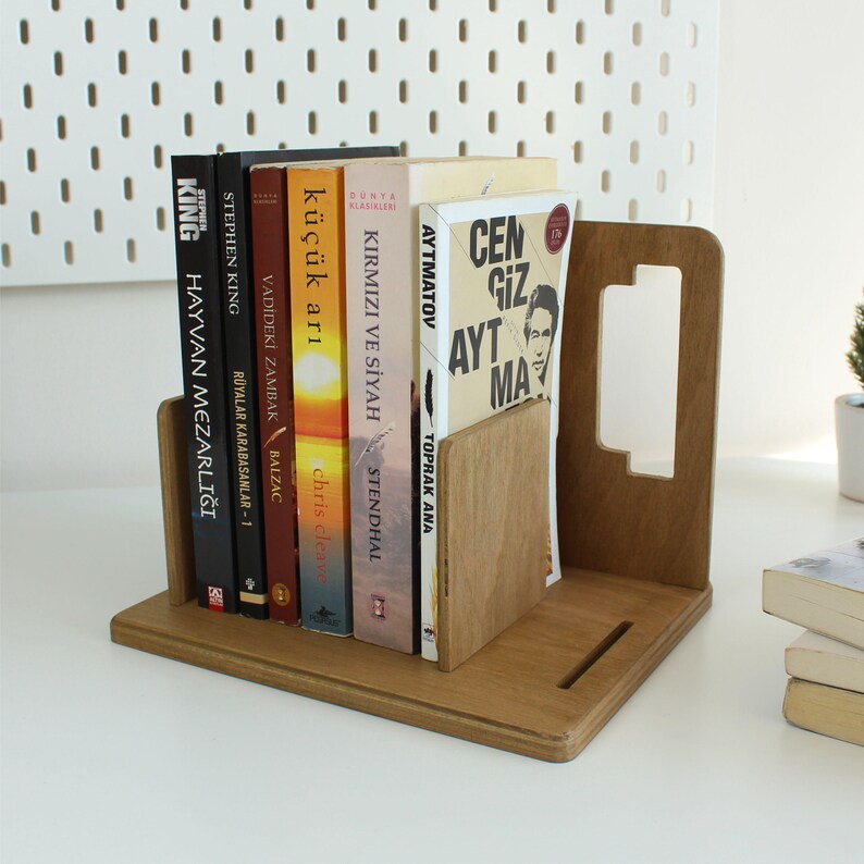 Customized Wooden Book Stand: Laser-engraved Bookmark Organizer for ...