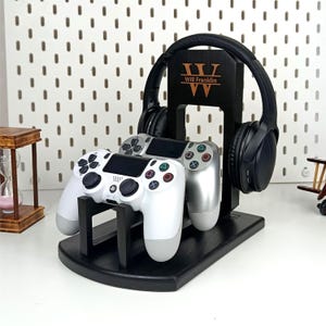 Personalized Desk Accessory & Controller Holder, Christmas Gift for Gamer, Desk Organizer, Minimalist Gaming Setup