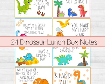 Dinosaur Lunch Box Notes, Lunchbox Notes Printable, Affirmation Cards, Dinosaur Gifts for Kids, Back to School Gift, Encouragement Cards