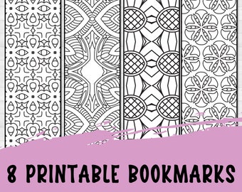 Marque-page Mandala, cadeaux de Noël pour les amateurs de livres, marque-pages à colorier imprimables, remplisseurs de boîtes de réveillon de Noël, bas de Noël bon marché pour adultes