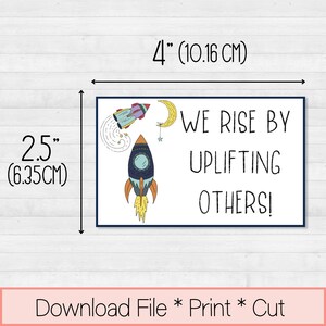 Lunchbox Notes Printable, Affirmation Cards for Kids, Space Gifts for Girls, Printable Gifts, School Lunch Notes, Encouragement Cards image 3