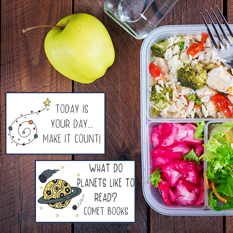Lunchbox Notes Printable, Affirmation Cards for Kids, Space Gifts for Girls, Printable Gifts, School Lunch Notes, Encouragement Cards image 5