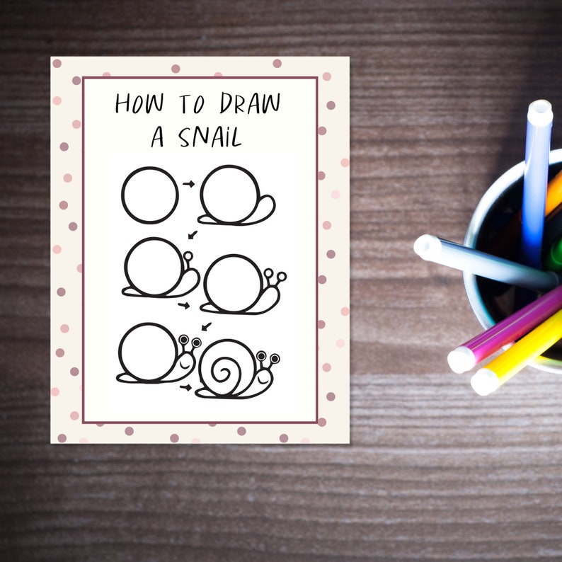 How to Draw Book Learn to Draw Gifts Under 5 Art Gifts for Etsy