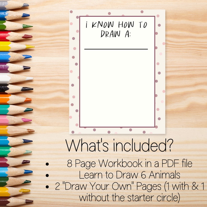 How to Draw Book Learn to Draw Gifts Under 5 Art Gifts for Etsy