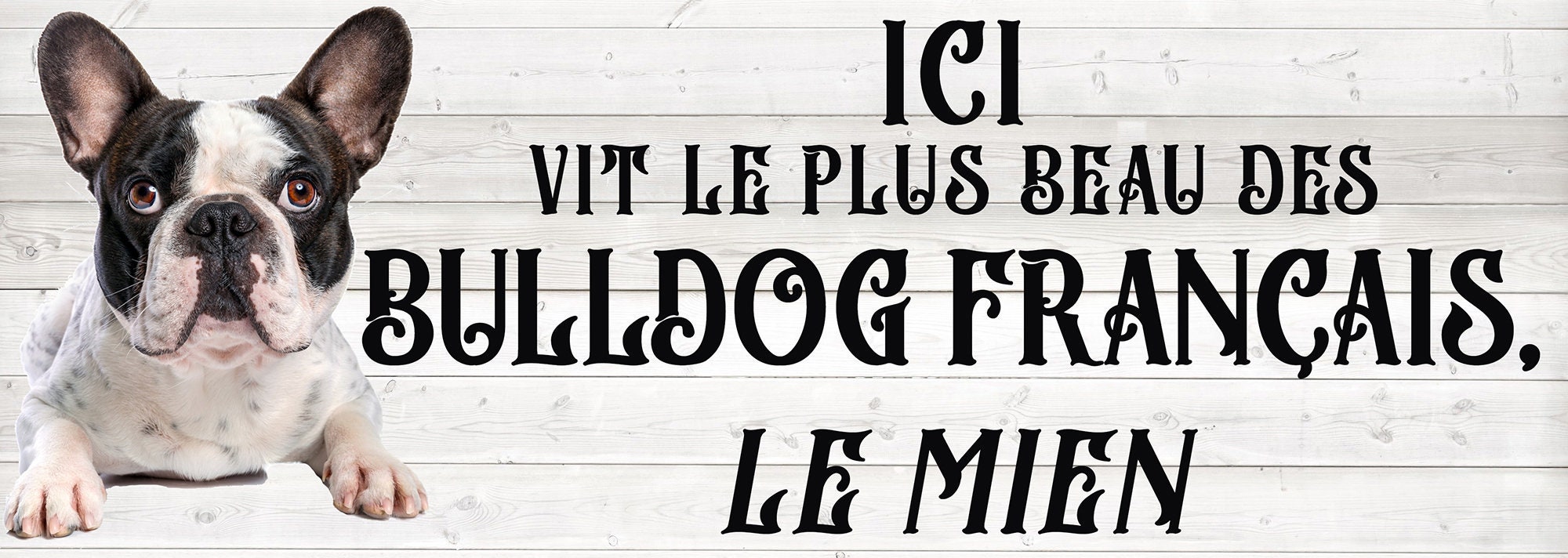 Plaque à Suspendre Mon Bulldog Français