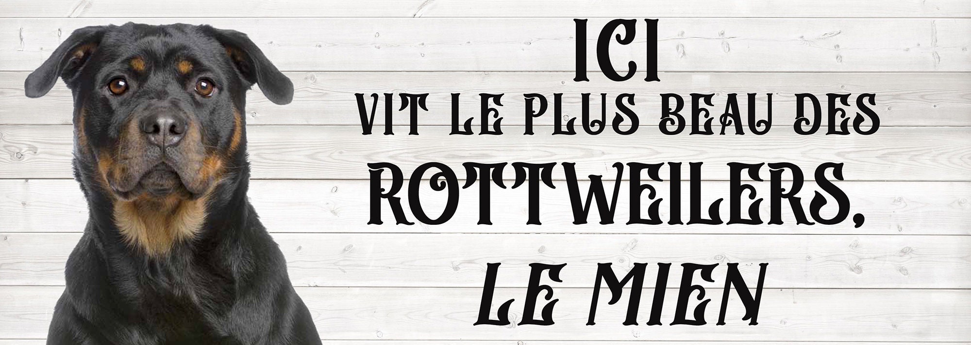 Plaque à Suspendre Rottweillers