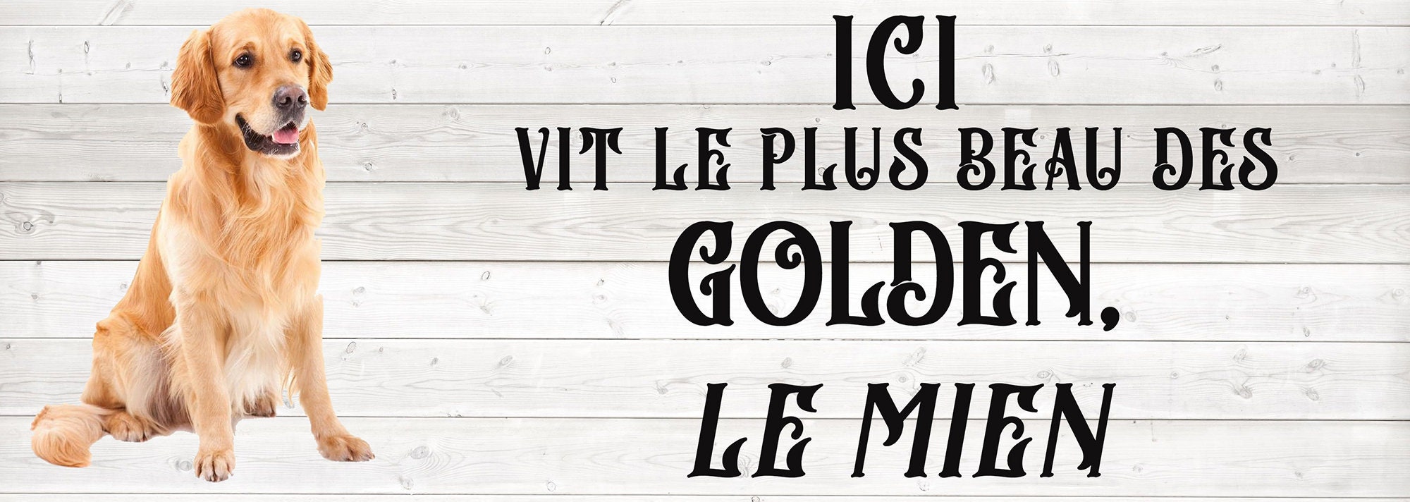 Plaque à Suspendre Mon Golden