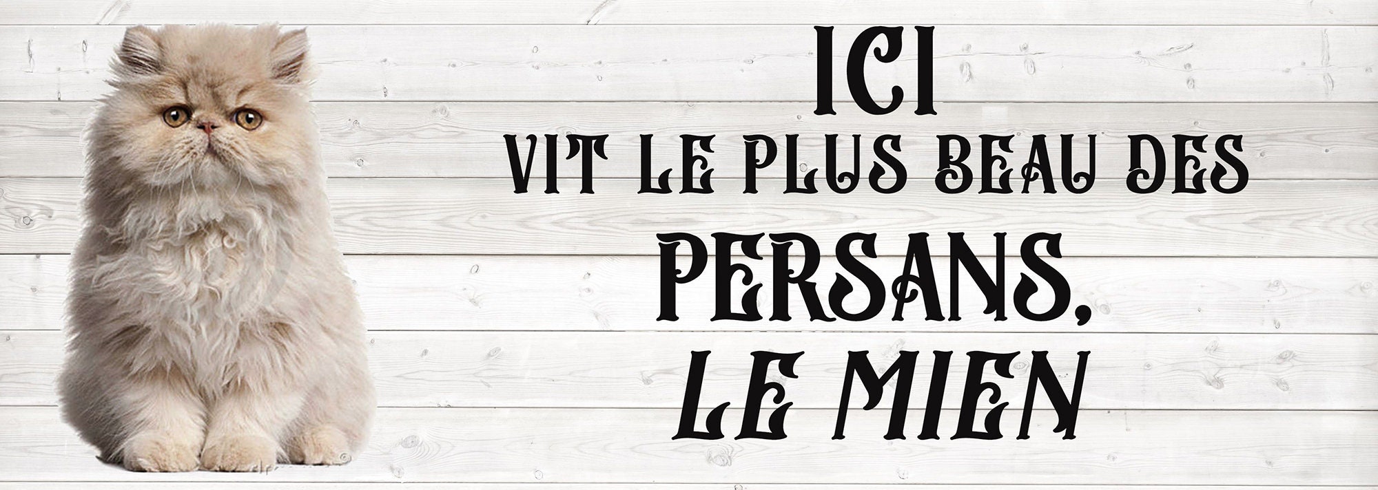 Plaque à Suspendre Mon Persan