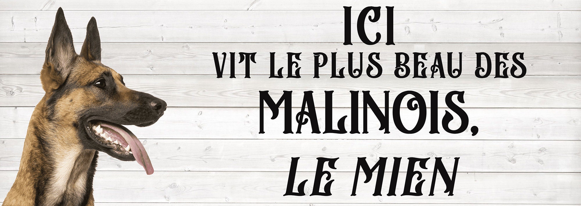 Plaque à Suspendre Malinois