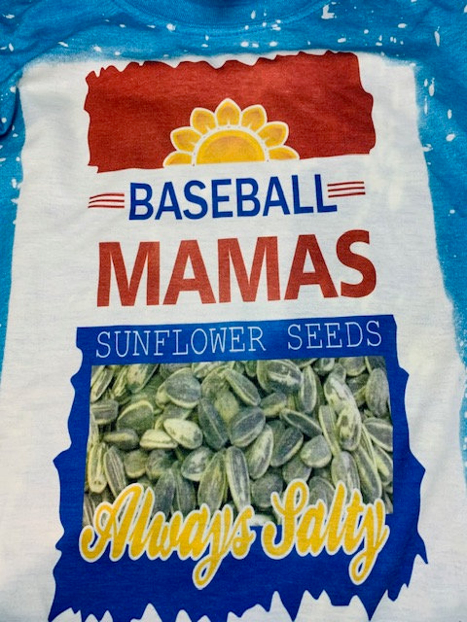 Baseball moms Sunflower seeds Always salty Baseball Gift Etsy