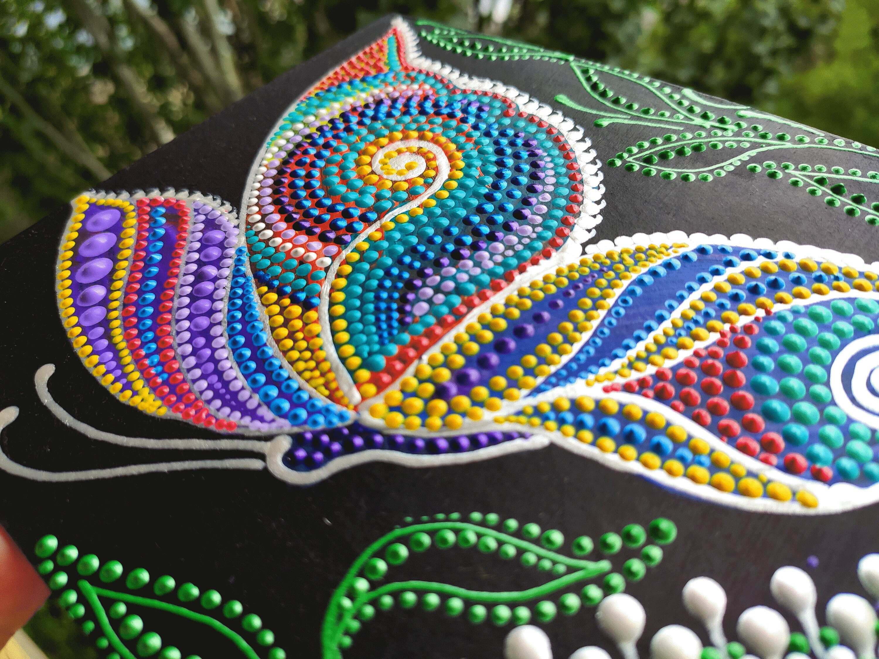 butterfly-dot-art-original-painting-butterfly-mandala-acrylic-etsy