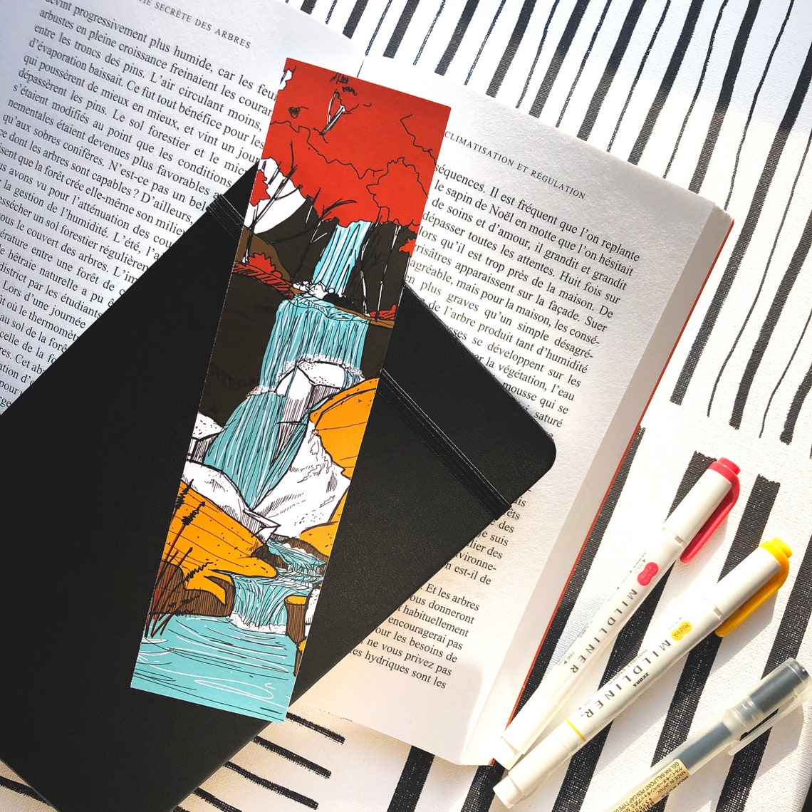 Bookmark Set Bundle Page Keeper Read Books Illustration Etsy