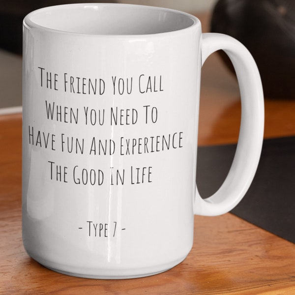 Enneagram 7 Mug Best Friend Mugs Enneagram Gifts Enneagram Type 7 Coffee Mug Enneagram Seven Mugs