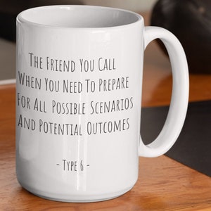 Enneagram 6 Mug Best Friend Mugs Enneagram Gifts Enneagram Type 6 Coffee Mug Enneagram Six Mugs