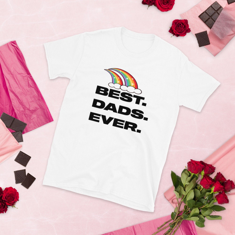 Best Dads Ever Tshirt, LGBTQ Rainbow Tshirt for Dads, I Love Both My Dads Gift, LGBTQ Fathers