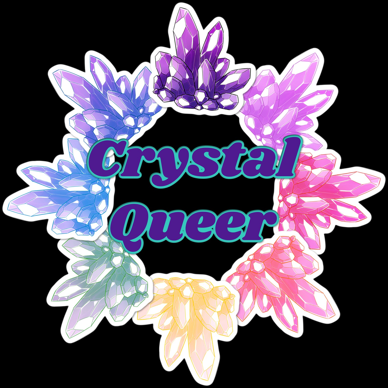 Crystal Queer Stickers Queer Stickers LGBTQ Lap Top Etsy